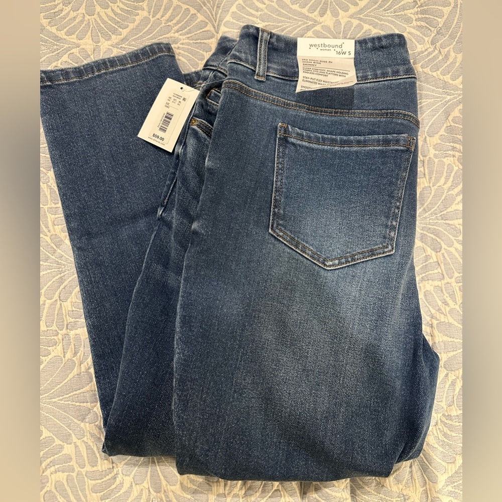 Westbound High Rise pull on jeans.